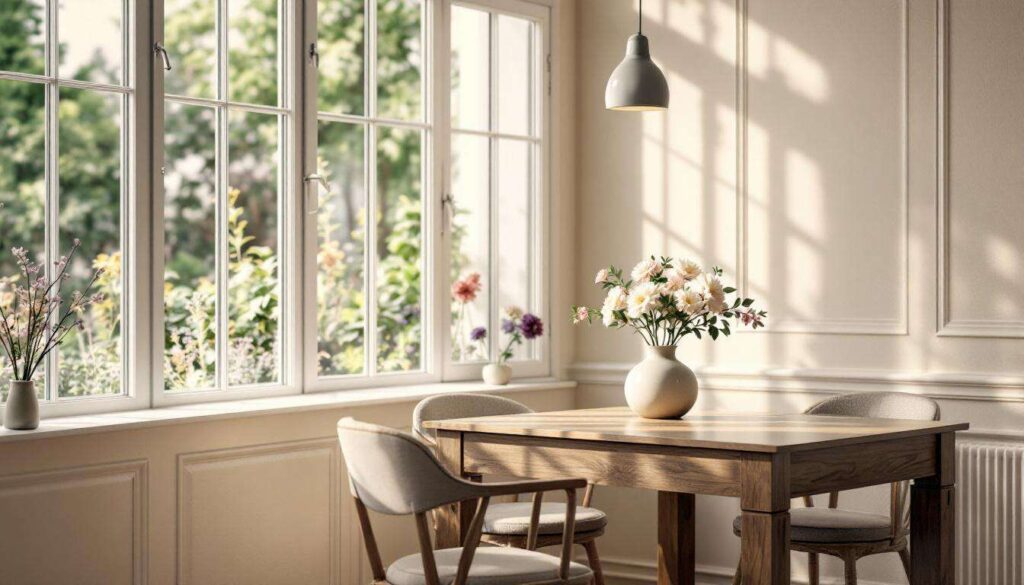 Ich habe den Esstisch ans Fenster gerückt und alle denken ich hätte renoviert