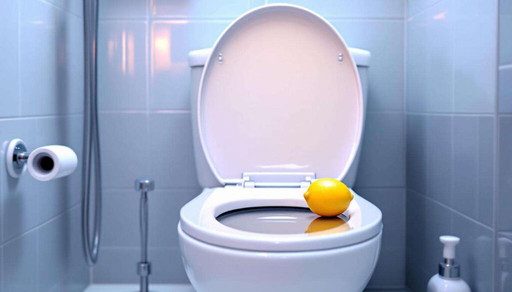 Statt WC-Reiniger werfe ich einfach diese Küchenzutat ins Klo – wirkt über Nacht