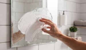 Der Rasierschaum-Trick gegen angelaufene Badezimmerfliesen, den kaum jemand kennt