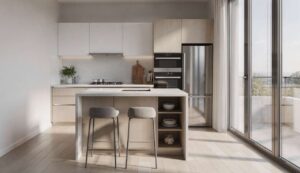 Kleine Küchen mit Kochinsel: 11 clevere Projekte, die wenig Platz in moderne Wohnräume verwandeln