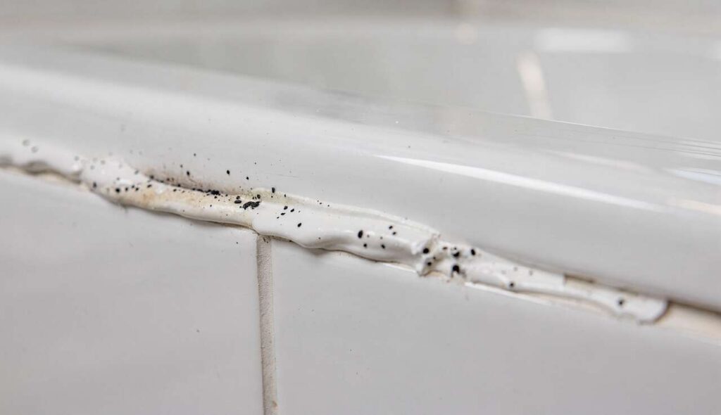 Schwarze Flecken auf Silikonfugen im Bad? So wirst du sie endlich los
