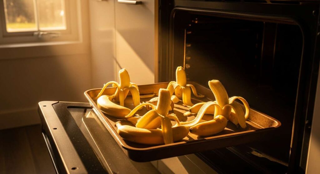 Seit ich Bananenschalen im Ofen trockne, spare ich mir jeden teuren Dünger