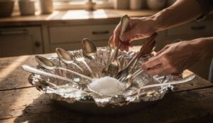 Silberbesteck reinigen: Alufolie und Salz – warum dieser alte Trick chemisch funktioniert