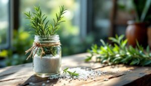 Rosmarin und Salz im Glas: Warum dieser natürliche Raumduft laut Aromatherapeuten wirkt