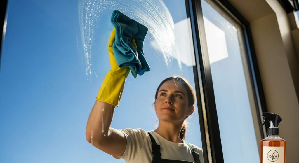 Fenster putzen ohne Schlieren: Ein Teelöffel dieses Hausmittels reicht völlig aus
