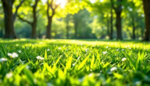 Seit ich im März Asche auf meinen Rasen streue, wächst er dichter als je zuvor