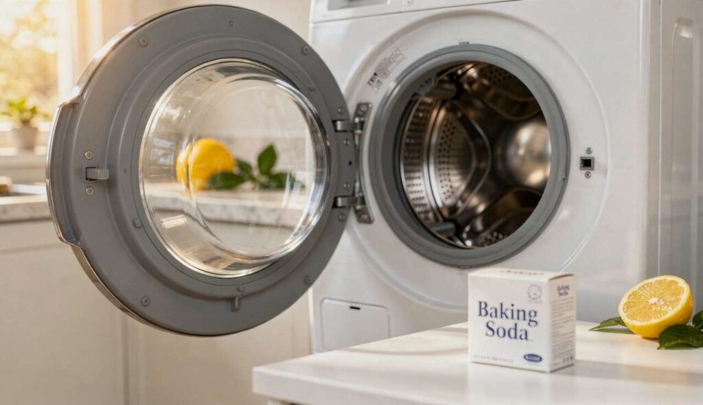 Der Backpulver-Trick für die Waschmaschine: So verschwinden Schimmel und Geruch aus der Gummidichtung