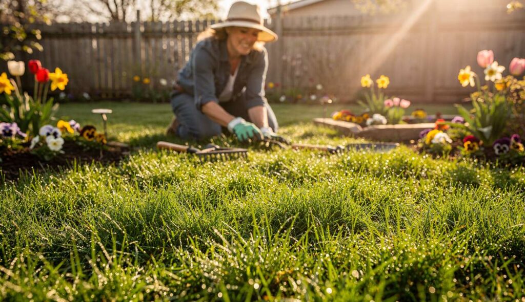 Der Gärtner-Trick, der den Rasen nach dem Winter in nur 7 Tagen regeneriert