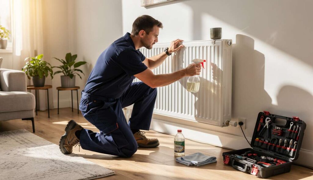 Warum ein Klempner empfiehlt, im März die Heizkörper mit Essig zu spülen